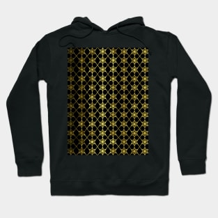 Gold Star Pattern Hoodie